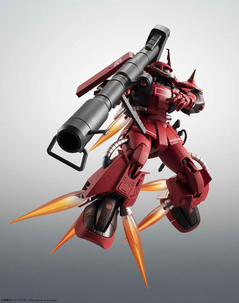TAMASHII NATIONS ROBOT Spirits Mobile Suit Gundam Johnny Ridden High Mobility Type Zaku II 125mm Painted Movable Figure 158169 [SIDE MS] MS-06R-2 Ver.