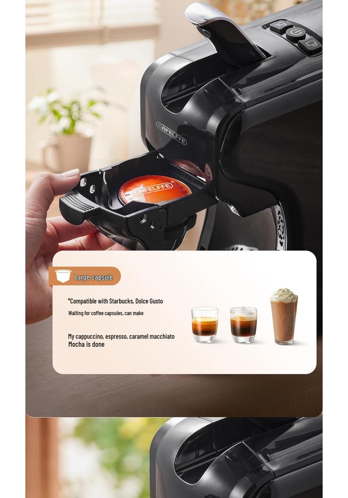 CAFELFFE Portable Capsule Coffee Machine for Home, Office, and Commercial Use