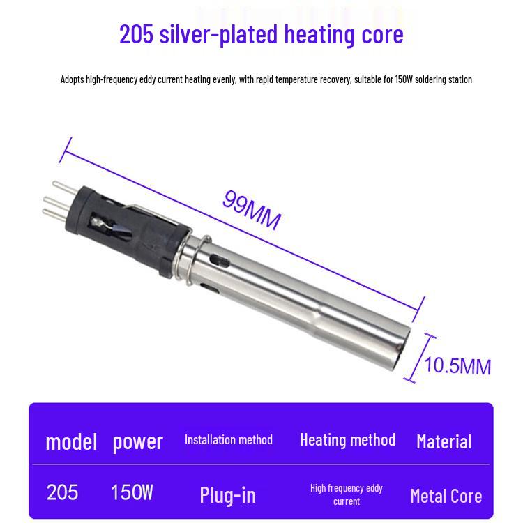 90W 203H/205H High-Frequency Soldering Iron Heating Core & Wire Accessory for Soldering Stations