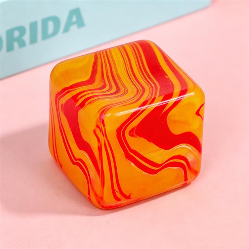 5.5Cm Needoh Nice Sensory Rhyolite Cube Stress Relief Anxiety Toy Stretchable Ball Maltose Filling Slow Rebound Squishy Toy Gift
