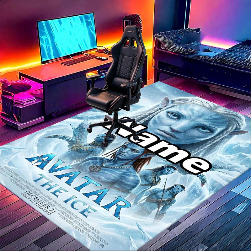 Custom Name Personalized Avatar Print Carpet, Versatile Home Decor Rug, for Playroom, Apartment, Balcony, Entryway, Hallway Gift