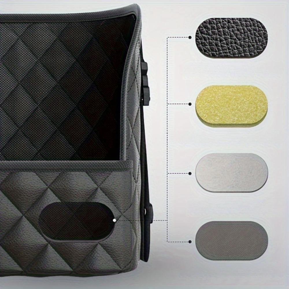 1pc Faux Leather Car Seat Back Organizer - Lightweight Storage Bag for Toys, Drinks, Books & Mobile Phone - Sleek Console Side Accessory