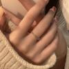 High-end Women's New Ins Ring Texture Gypsy Niche Design Women's Open Knuckles Fashion Personalized Ring