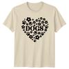 Dogs Paw Heart Flower Pet Animal Lover Adult Unisexs Unisexs Graphic TShirt