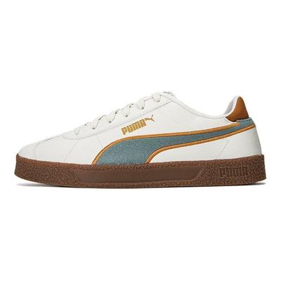 Club Retro Prep Kožené Pohodlné Odolné Ľahké Nízke Tenisky Unisex Tenisky Biela Sivá Zelená 389404-02