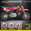 PowerZone For CRF Custom Team Graphics Backgrounds Decals Motocycle Sticker For HONDA CRF50 2021-2000 50cc Number Name Costom