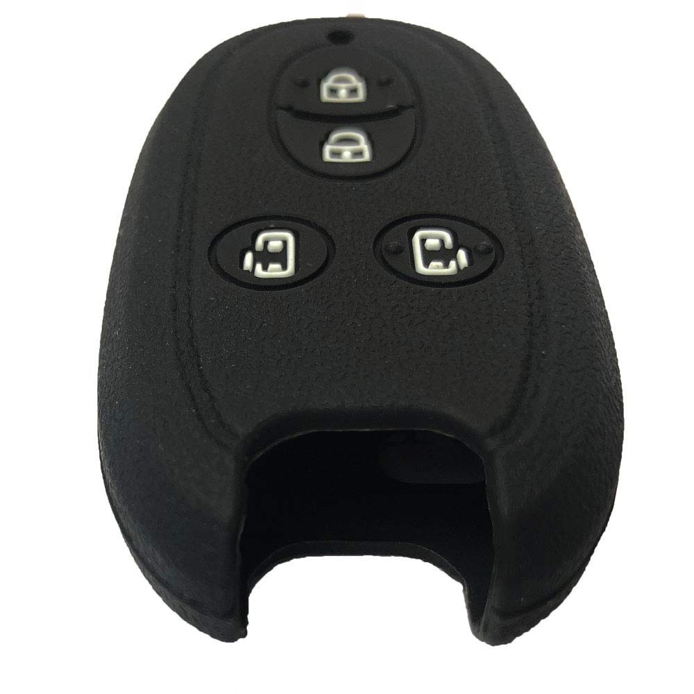 ZIAN Pouzdro na chytrý klíč k autu Suzuki, Spacia, Palette, Solio Lukes, Swift, atd. (MY-LM4J-02) (Černá), Černá