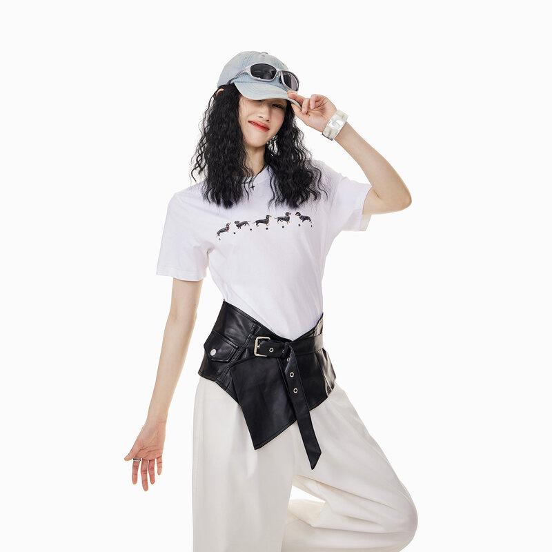 ICH MODE Women's Cooling Quick-Dry Crop T-shirt
