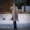 Cardigan Sweater Women'S Knitted Scarf Cape Style Outer With Winter Fringed Shawl Cape Jacket High-End