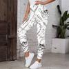 Women's Leggings Vintage Fashion Casual Ankle-Length High Waist  Halloween Rose Skull  Printing Thermal Warm Soft Breathable Micro-elastic