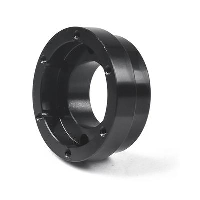 XBERSTAR 70mm Aluminum Alloy Replacement Plate for Logitech G29, G920, and G923, Black/Silver