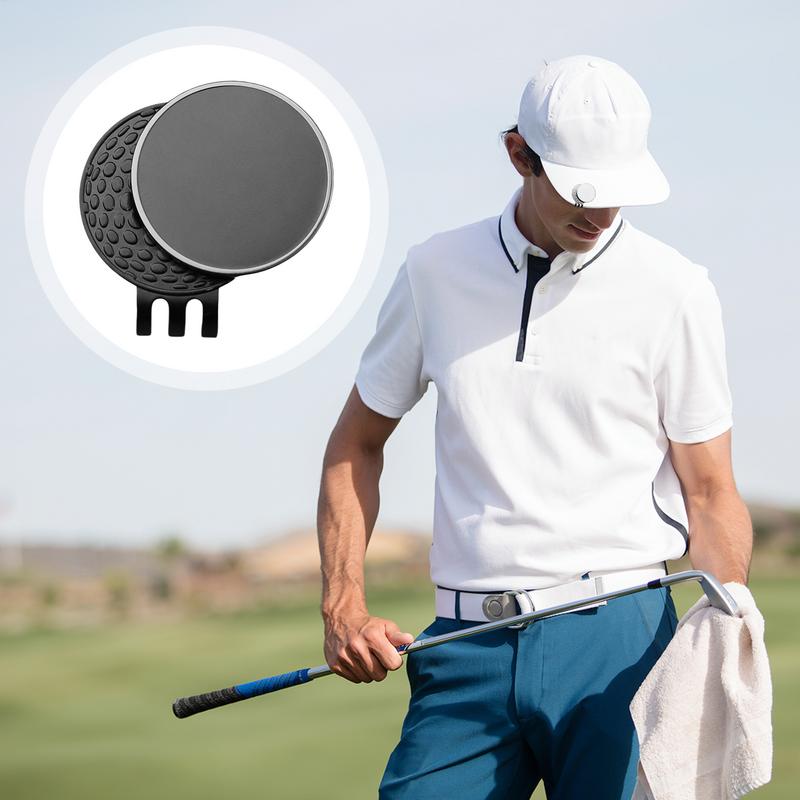 Golf Ball Marker Hat Clip Metal Magnetic Golf Ball Marker Belt And Pocket Clip-On Golf Ball Marker Outdoor Golf Accessories