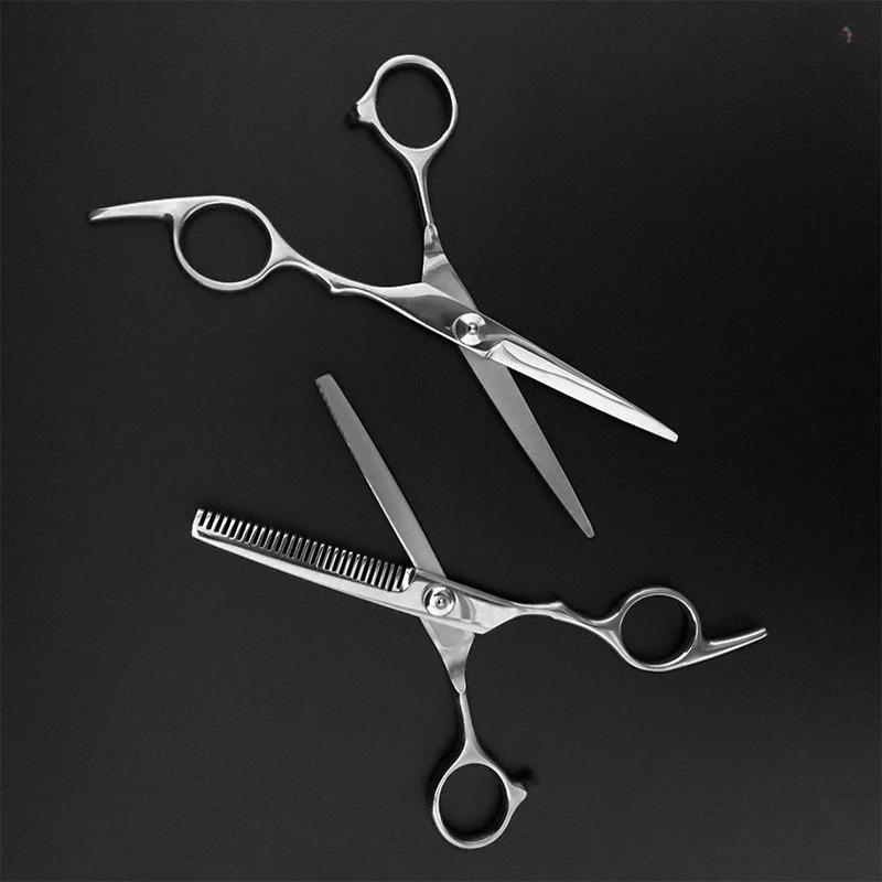 1Pc Haircut Scissors Hairdressing Scissors Flat Cutting Tooth Scissors Bangs Scissors Pet Scissors