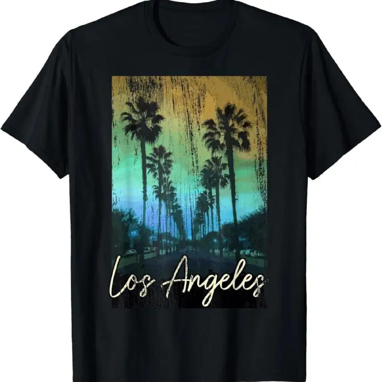 Los Angeles California La Vintage Pride Cali T Shirt XXXXXL разноцветный