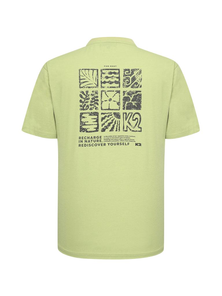 K2 For:Rest Nature Graphic T-Shirt (Unisex)_Zest