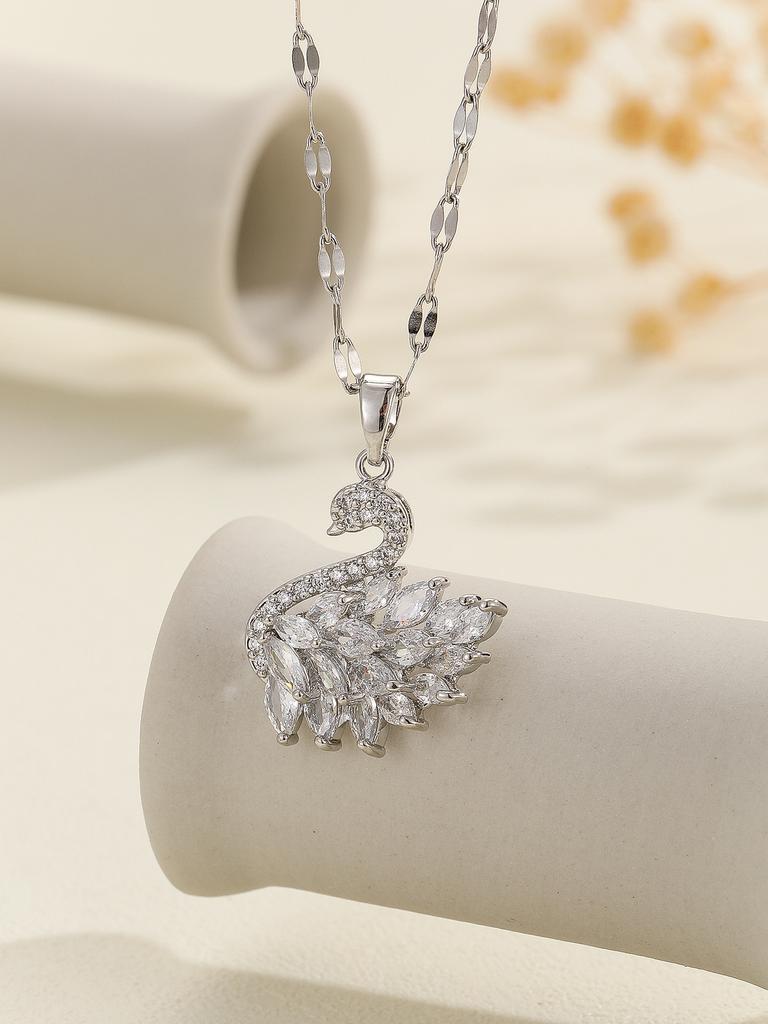 New Pendant Color Gradient Necklace Chain Four Seasons Forest Collarbone Chain