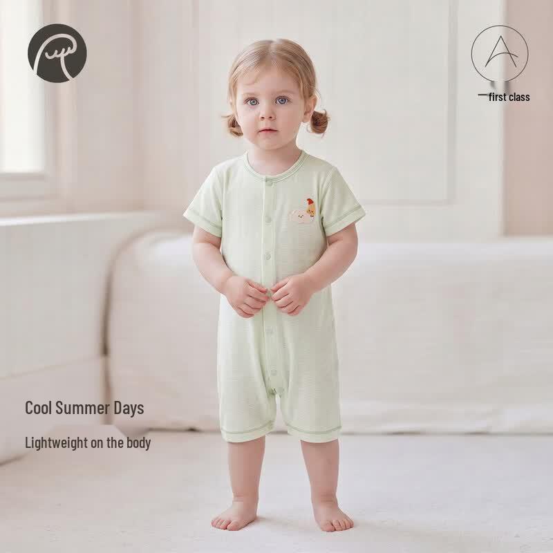 Guaiqi Xiong Baby Lightweight Short-Sleeve Romper