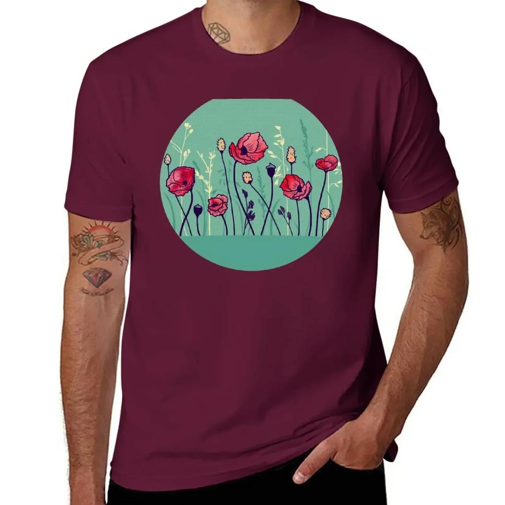 Summer Field T-Shirt customs design your own heavyweights mens clothing