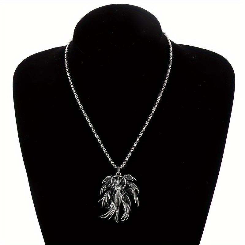 New Angel Pendant Girl Beast Necklace for Men and Women Couples Retro Charm Casual Jewelry Gift