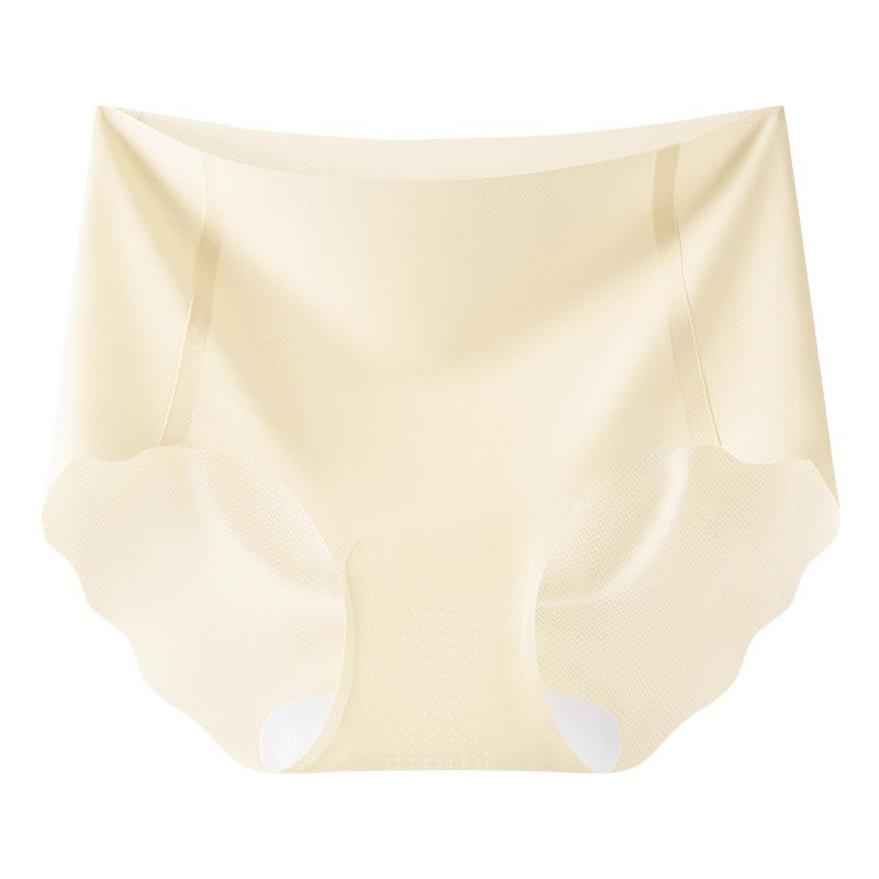 Women's Summer Ultra Thin Air Hole Ice Silk Non Trace Quick Drying Briefs