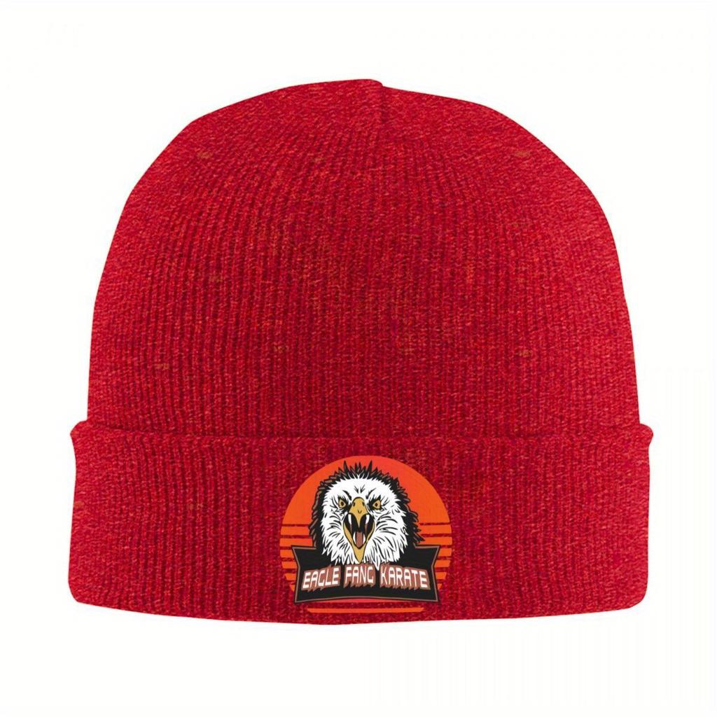 Eagle Fang Karate Cobra Kai Knitted Caps for Women Men Beanies Autumn Winter Hats The Karate Kid Warm Cap