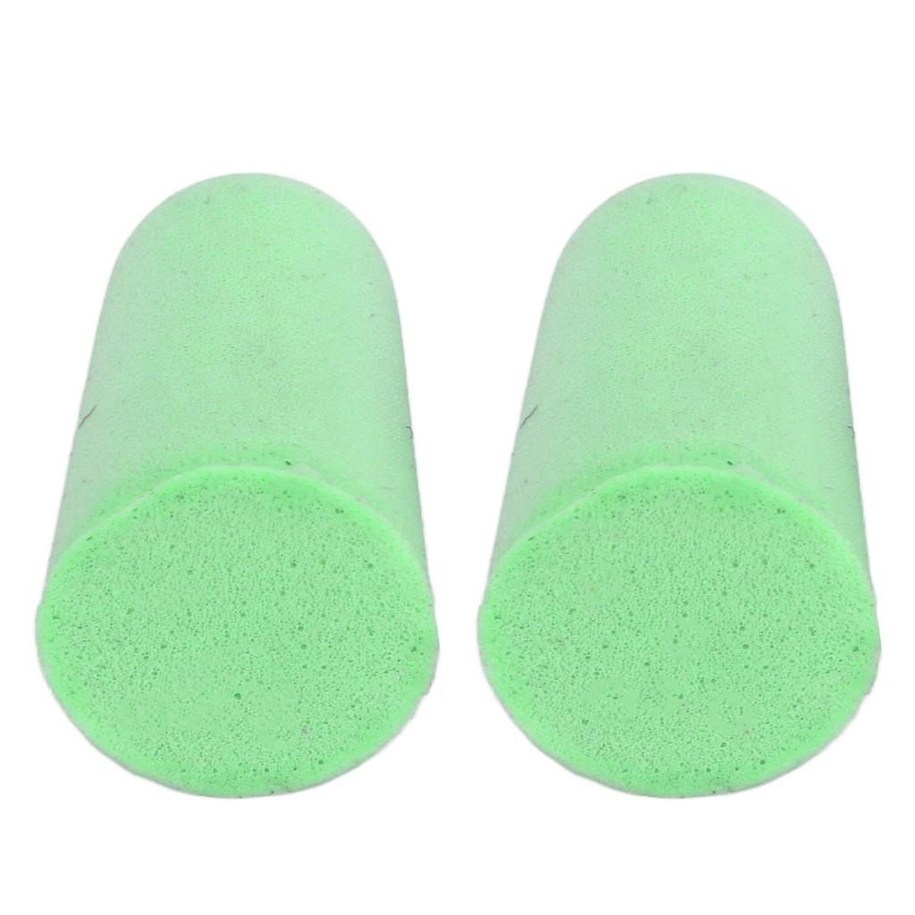 2Pcs Earplugs Sponge Sound Insulation Noise Prevention Household Sound Insulation EarplugsGreen