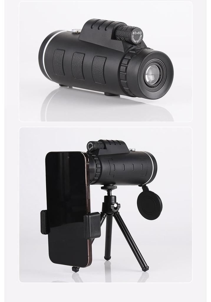 High-Definition Monocular with Phone Holder & Tripod for Outdoor Activities