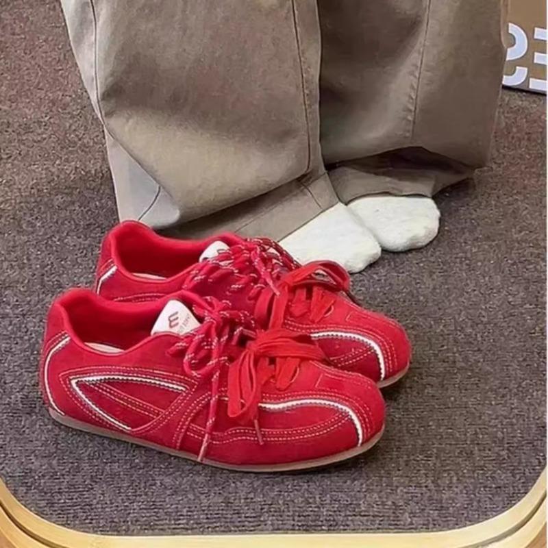 Niche Retro Soft Sole Women's Spring and Autumn New Flat Baseplate Shoes Casual Versatile Sports
