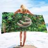 Schattige Luiaard Vakantie Buiten Strandlaken Microvezel Zacht Groot Douchelakens Multifunctioneel Zeer Absorberend voor Badkamer, Zwembad