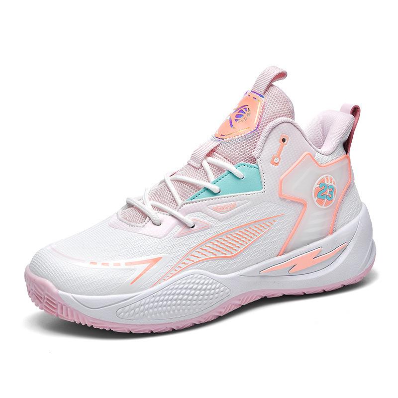 

Подростковые спортивные кроссовки 2025 года, спортивные кроссовки с высоким верхом для баскетбола на цементном полу, обувь для уличного спорта для детей старшего возраста 35