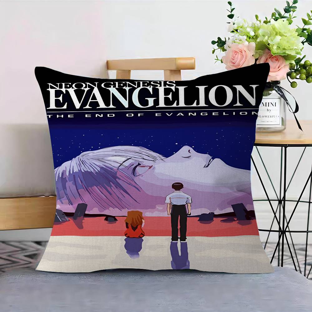 

Anime N-Neon G-Genesis E-EvangelionS Maple Design Cushion Cover Happy Autumn Harvest Decor Holiday Decorati Pillow Cover 12x12Inch