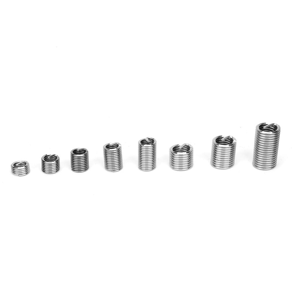 110pcs M6M81D3D Coiled Wire Thread Insert Stainless Steel Thread Screws Sleeve Set