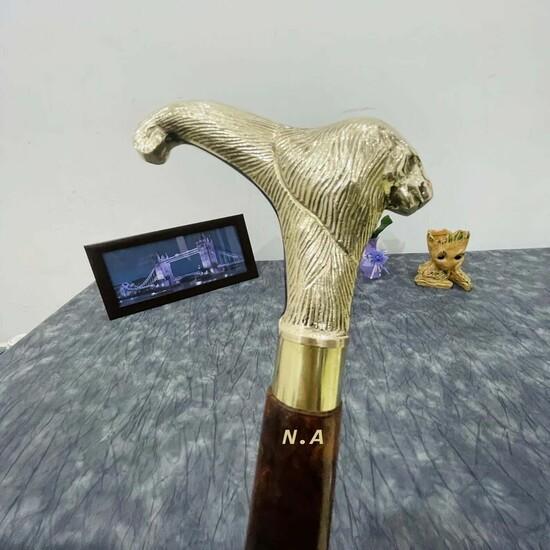 

Антикварный стиль Викторианский Винтажный Дизайнерская Латунная Ручка Трость Деревянная Трость M аэро