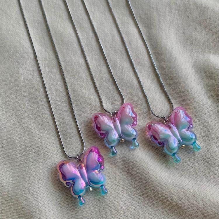 Butterfly Scattered Beads Color Loose Bead Phone Bracelet Accessories Materials