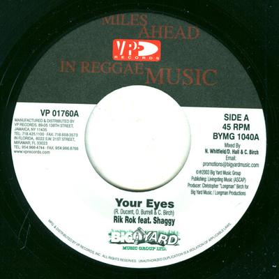 7inch Record RIK ROK, SHAGGY / ICE MAN - Your Eyes / Girls Invasion VP01760 VP Records 2003 US Reggae, Ska & Dub Used