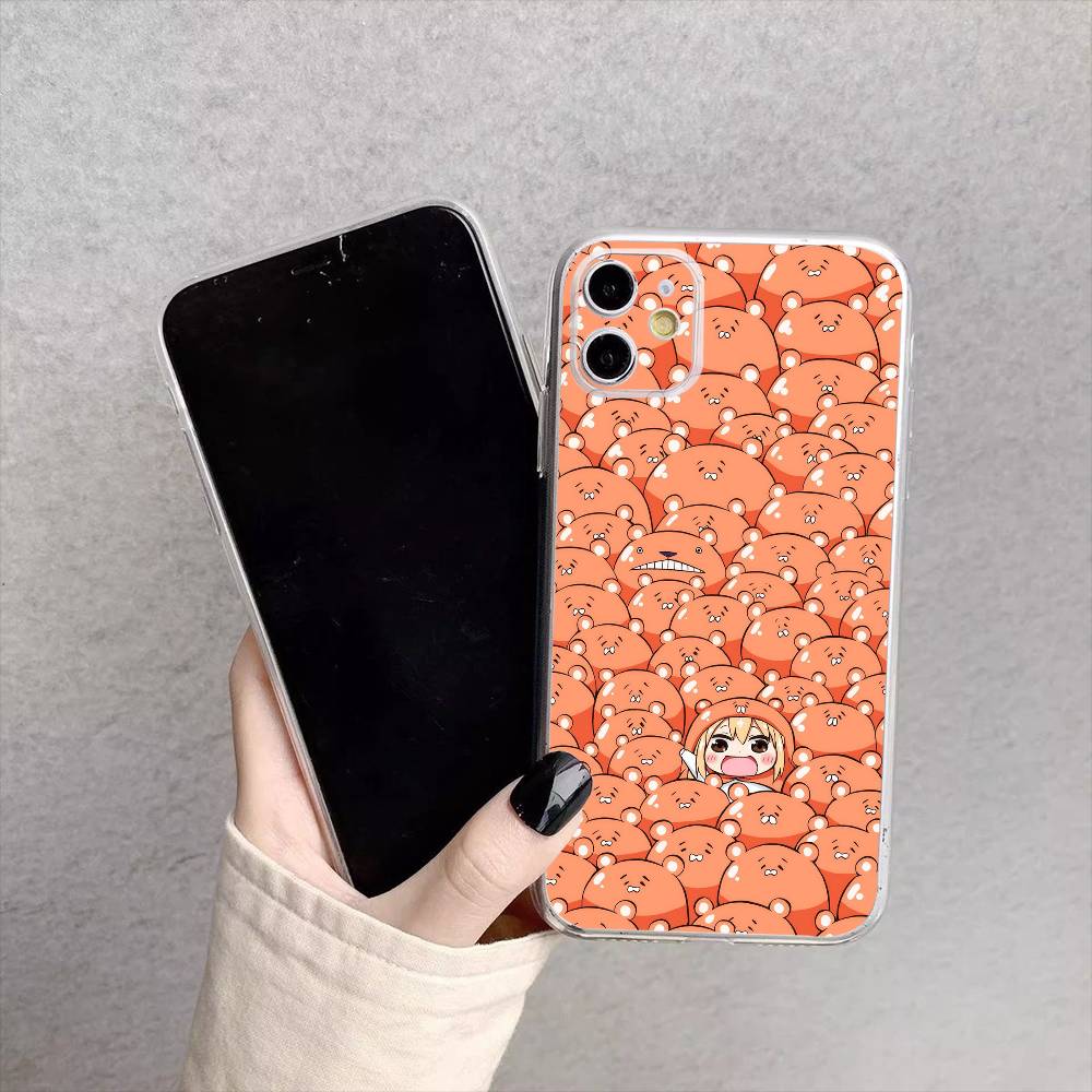 Anime Doma U-Umaru Phone Case For iPhone17,16,15,14,13,12,11 Plus,Pro Max Soft Transparent Cover