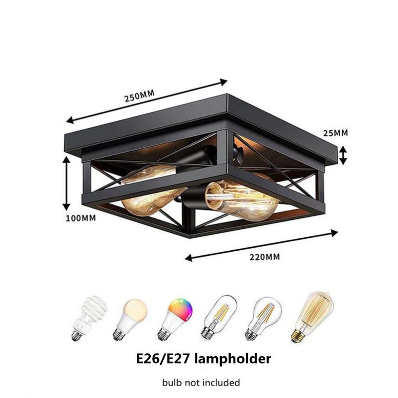 

Modern LED Ceiling Lights Industrial Iron Black Nordic Minimalist Home Decoration Living Room Dining Room Ceiling Lamps Lighting чёрный