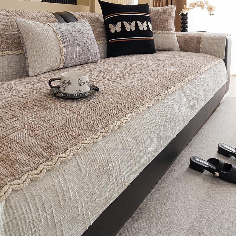 Light Luxury High-End Sofa Cushion New Four-Season Universal Seat Cushion Combination Sofa Cover Backrest Cover Cloth Towel