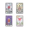 Ölgemälde 3-5 Stück/Set Emaille-Pins Tarotkarten Nachthimmel Schwarze Katze Broschen Anstecknadel Punk Gothic Schmuck Geschenk für Freunde