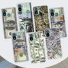 Banknote Dollar Cash Money Phone Case For Xiaomi Redmi Note 14 13 12 12S 11 Pro Plus 11S 10 10S 11T 11E Soft Transparent Shell C