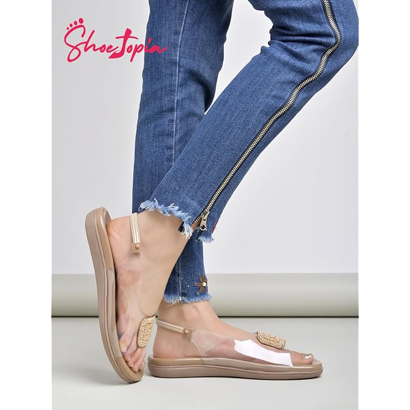 Shoetopia Women'S Girls-Snd-154 Flat Sandal-5 Kids Uk (Girls-Snd-154-Beige)-Eu38