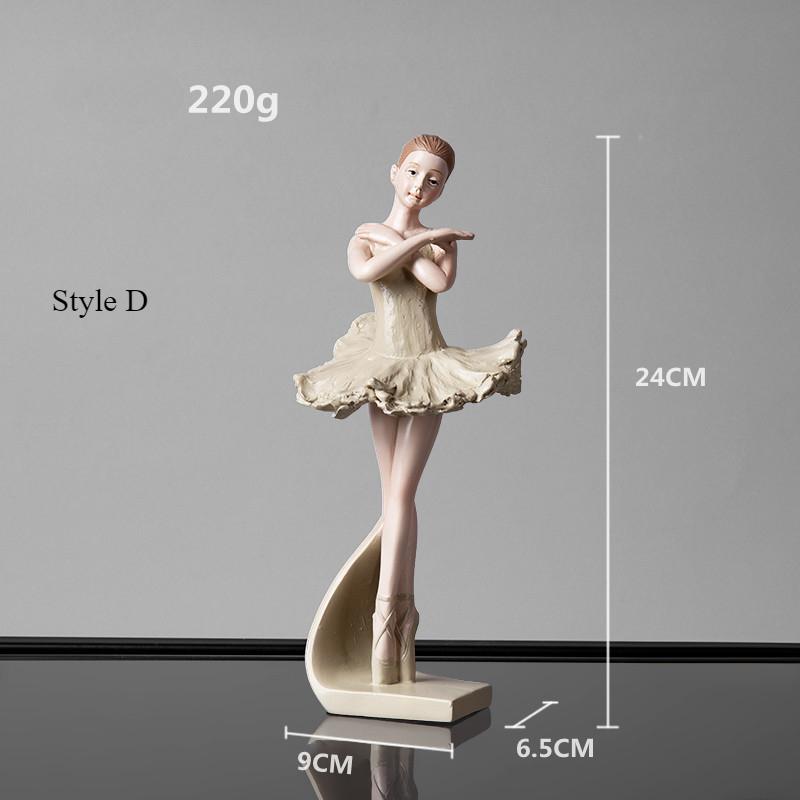 Skandinavisk kreativ ballettjente-ornament i interiørstil, danserrom, prinsesserom, myke dekorasjoner, hjemmeinnredning