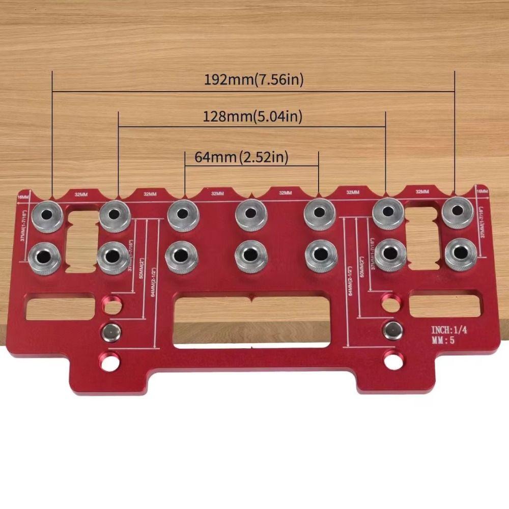 Aluminum Zinc Zinc Alloy Handle Pitch Punch Hole Locator Precision Aluminum Pocket Hole Jig Kit  Wardrobe