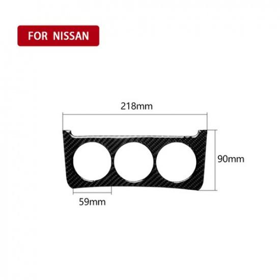 Carbon Fiber Interior Climate Console Cover Trim For Nissan 350Z 2006-2009