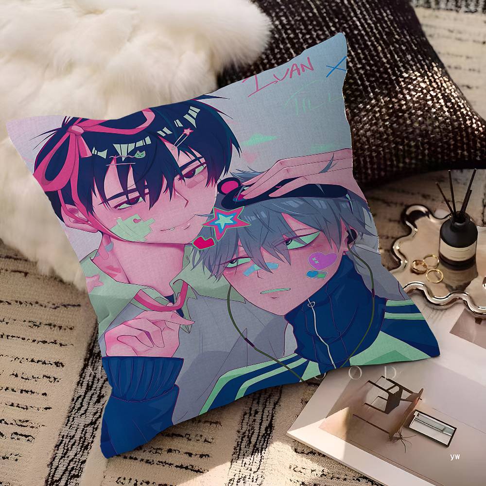 

Alien Stage Anime Ivan Till Cushion Cover Inches Farmhouse Decor Home Throw Pillow Covers For Couch Decorations 12x12Inch