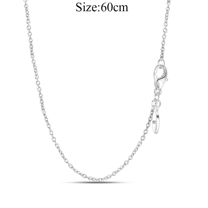 New 925 Sterling Silver Fashion Chunky Infinity Knot Pendant Necklace Snake Chain Collar O Pendant T Bar Necklace For Women Gift