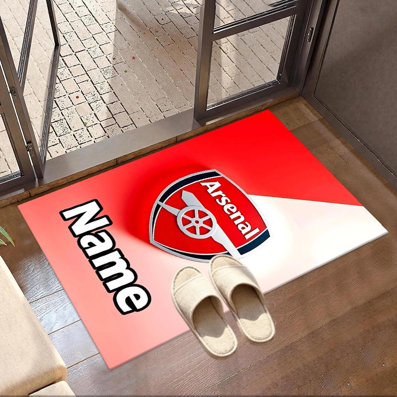Custom Name Personalized Arsenal F.C Print Carpet, Versatile Home Decor Rug, for Playroom, Apartment, Balcony, Entryway, Hallway Gift