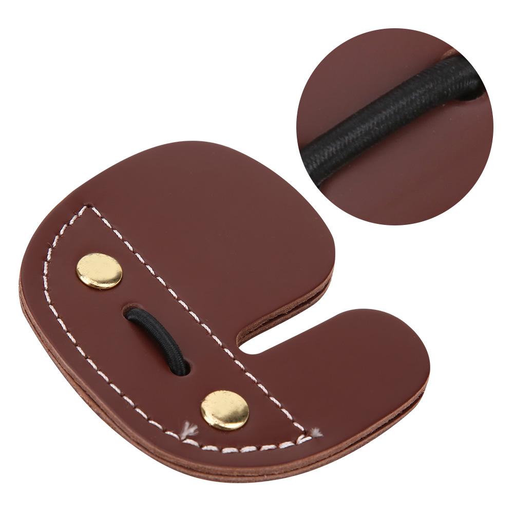 

Archery Game Protective Gear Traditional Recurved Bow Artificial Cow Leather Finger Guard