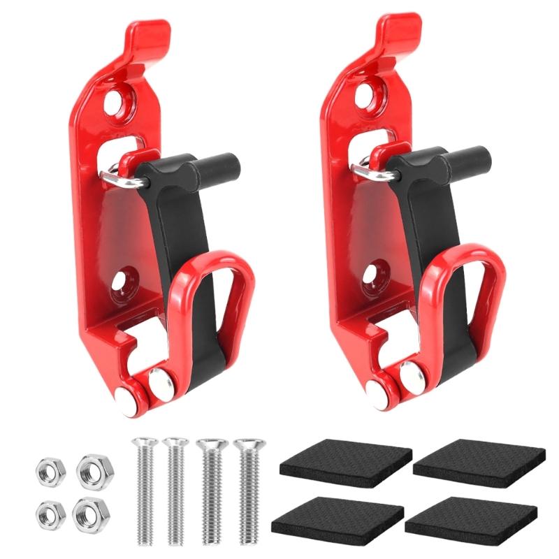 

Universal Vehicle Roof Rack Clamps Heavy Duty Shovel Mounts for Truck Roof Rack Tool Equipment Storage красный