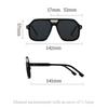 Classic Rivet Arrow Double Bridge Pilot Sunglasses Women For Men Vintage Sun Glasses Punk Popular Outdoor Driving Eyeglasses Uv